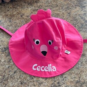 Bright Pink Kids Hat with Fun Design